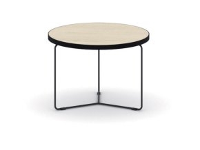 Kulatý konferenční stůl TENDER, průměr 50 cm, dub přírodní