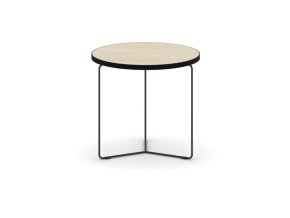 Kulatý konferenční stůl TENDER, průměr 50 cm, dub přírodní
