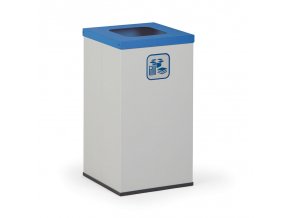 Koš na tříděný odpad 42 L, bez vnitřní nádoby, šedý/modrý