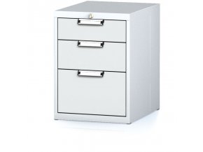 dilensky zasuvkovy box na naradi mechanic 3 zasuvky 480 x 600 x 662 mm sede dvere 18060