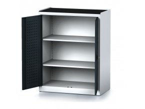 policova dilenska skrin 2 dverova mechanic 2 police 920 x 500 x 1170 mm antracitove dvere 17151