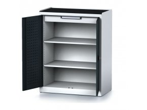 policova dilenska skrin 2 dverova mechanic 2 police 1 zasuvka 920 x 500 x 1170 mm antracitove dvere 17146