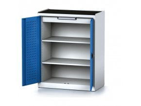 policova dilenska skrin 2 dverova mechanic 2 police 1 zasuvka 920 x 500 x 1170 mm modre dvere 17145