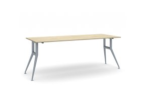 Jednací kancelářský stůl WIDE, 220x80 cm, dub přírodní