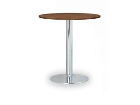 konferencni stolek filip ii prumer 80 cm chromovana podnoz orech 104927