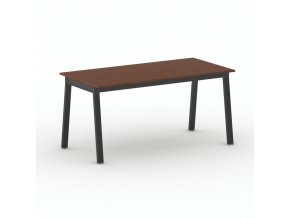 Jednací kancelářský stůl PRIMO BASIC, 160x80 cm, černá podnož, třešeň