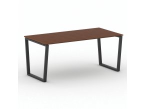 Kancelářský stůl PRIMO IMPRESS, 180x90 cm, černá podnož, třešeň