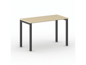 Kancelářský stůl PRIMO SQUARE, 120x60 cm, černá podnož, bříza