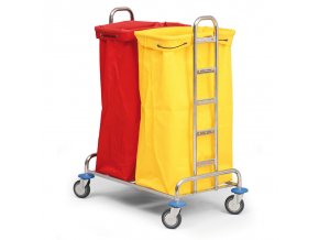 Vozík na sběr prádla nebo tříděného odpadu, pro 2 x 120 l pytel