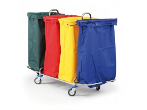 Vozík na sběr prádla nebo tříděného odpadu, pro 4 x 120 l pytel