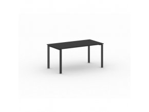 Jednací stůl INFINITY s černou podnoží 1600 x 800 x 750 mm, grafit