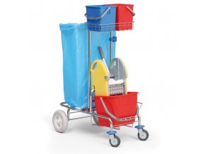Profesionální úklidový vozík jednokbelíkový, 52 x 75 x 120 cm