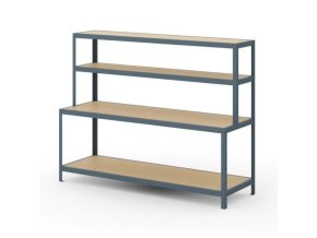 balici stul s odkladacimi policemi surova drevotriska delka 2200 mm 105720