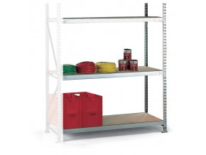 Policový regál, nosnost 600 kg, 2500 x 2200 x 650 mm, přístavný