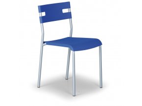 Plastová jídelní židle LINDY, modrá