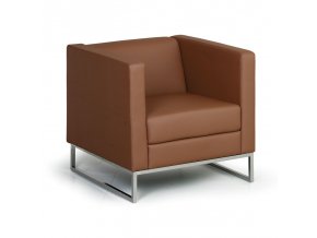 kozene kreslo cube hneda 4269