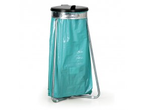 Stojan na odpadkové pytle 70 l nebo 120 l, 500 x 500 x 900 mm, černá