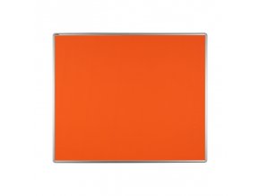 Textilní nástěnka ekoTAB v hliníkovém rámu, 1200 x 900 mm, oranžová