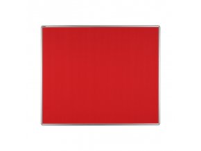 Textilní nástěnka ekoTAB v hliníkovém rámu, 1200 x 900 mm, červená