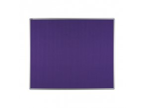 Textilní nástěnka ekoTAB v hliníkovém rámu, 1200 x 900 mm, fialová