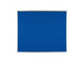 Textilní nástěnka ekoTAB v hliníkovém rámu, 1200 x 900 mm, modrá