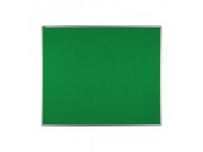 Textilní nástěnka ekoTAB v hliníkovém rámu, 1200 x 900 mm, zelená