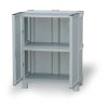 plastova skrin policova nizka 700 x 390 x 920 mm seda 14142