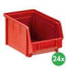 plastove boxy basic 146 x 237 x 124 mm 24 ks cervene 115148