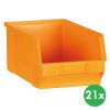 plastove boxy basic typ c 205 x 335 x 149 mm 21 ks zlutooranzova 115204