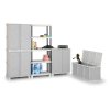 plastovy regal sede police 1750x700x350 mm 9290