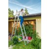 Hliníkový dvoudílný výsuvný žebřík VENBOS HOBBY, 2x11 příček, 5,06 m