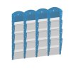 nastenny plastovy zasobnik na prospekty 4 x 4 a4 modry 116597