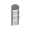 nastenny plastovy zasobnik na prospekty 1 x 3 a5 sedy 116402