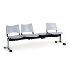 plastova lavice do cekaren visio 3 sedak se stolkem seda chromovane nohy 25358