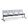 plastova lavice do cekaren visio 4 sedak seda chromovane nohy 25359