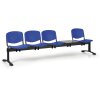 plastova lavice do cekaren iso 4 sedak se stolkem modra cerne nohy 83475