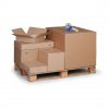 Kartonová krabice s klopami, 600x400x200 mm, 3-vrstvá lepenka, balení 25 ks