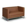 kozena sedaci souprava cube dvoumistna hneda 4271