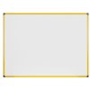 bila popisovaci tabule na zed magneticka zluty ram 1200 x 900 mm 40402