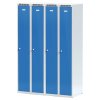 kovova satni skrinka 2 oddily 1800 x 600 x 500 mm cylindricky zamek tmave sede dvouplastove dvere 125630