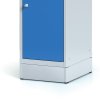 satni skrinka s uloznymi boxy na soklu 2 boxy 1920 x 400 x 500 mm cylindricky zamek oranzove dvere 43985