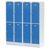 satni skrinka s uloznymi boxy na soklu 4 boxy 1920 x 800 x 500 mm otocny zamek tmave sede dvere 126419