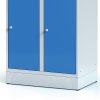 satni skrinka s uloznymi boxy na soklu 4 boxy 1920 x 800 x 500 mm otocny zamek tmave sede dvere 41227
