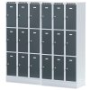 satni skrinka s uloznymi boxy na soklu 9 boxu 1920 x 900 x 500 mm otocny zamek tmave sede dvere 125955