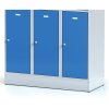 satni skrinka s uloznymi boxy na soklu 9 boxu 1920 x 900 x 500 mm otocny zamek tmave sede dvere 41327