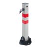 parkovaci a zahrazovaci sloupek sklopny plastovy vyska 700 mm seda cervena 13046