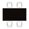 jidelni stul 120x80 cm seda podnoz wenge 120121