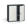 plechova policova skrin metal 1150 x 1200 x 400 mm 2 police tmave seda seda 17792