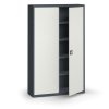 plechova policova skrin metal 1950 x 1200 x 400 mm 4 police tmave seda seda 17794