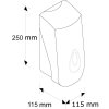 Dávkovač tekutého mýdla MERIDA TOP, 800 ml